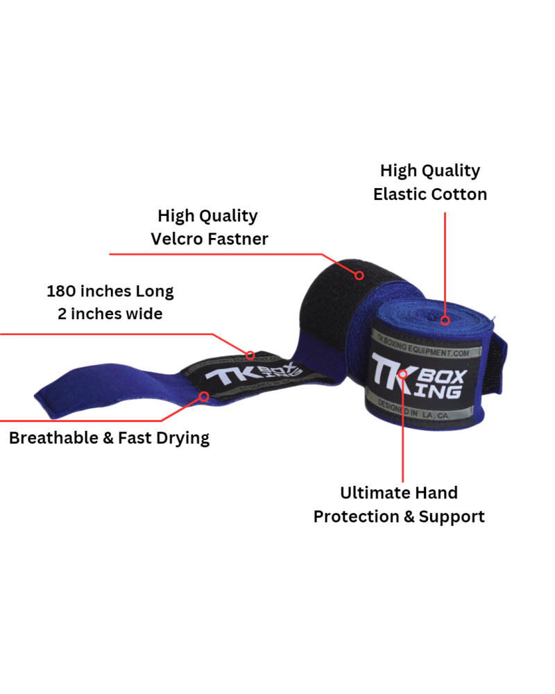 180 in. Elastic -Hand Wraps